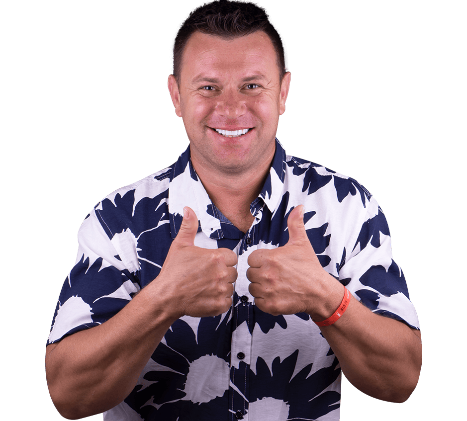 Middle age man smiling after receiving Los Algodones dental crowns treatment