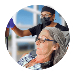 lady at her dental check-up