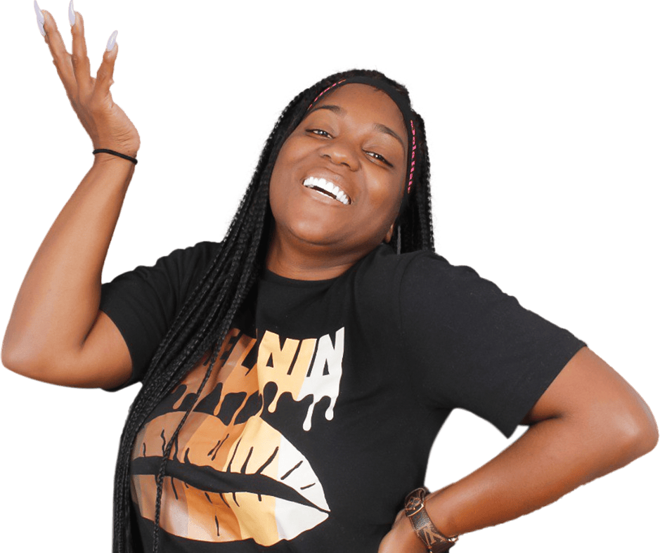 Black young woman smiling after receiving Los Algodones veneers treatment