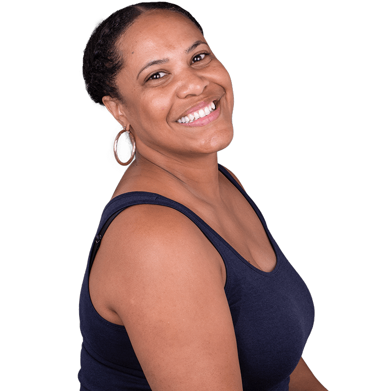 latina woman smiling for her smile