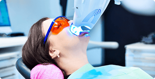 photo of girl zooming whitening